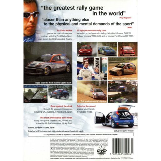 Colin McRae Rally 3 Playstation 2 PS2 (Begagnad)