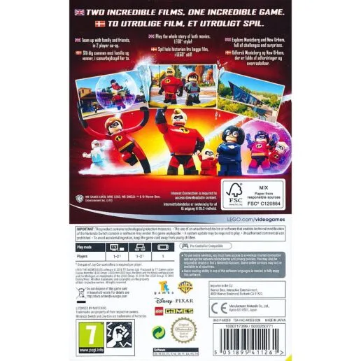 Lego The Incredibles Nintendo Switch