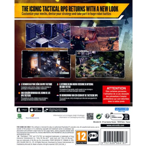 Front Mission 1st Remake Limited Edition Playstation 5 PS5