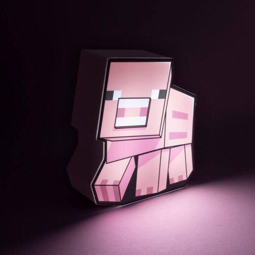 Minecraft Pig box light lampa