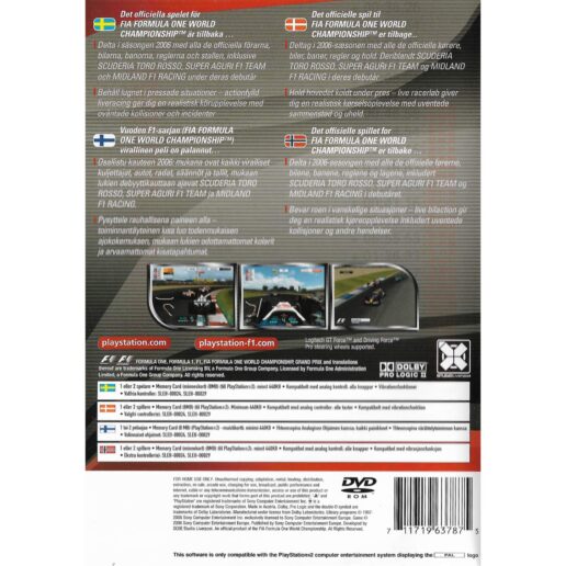 Formula One 06 Playstation 2 PS2 Nordic (Begagnad)
