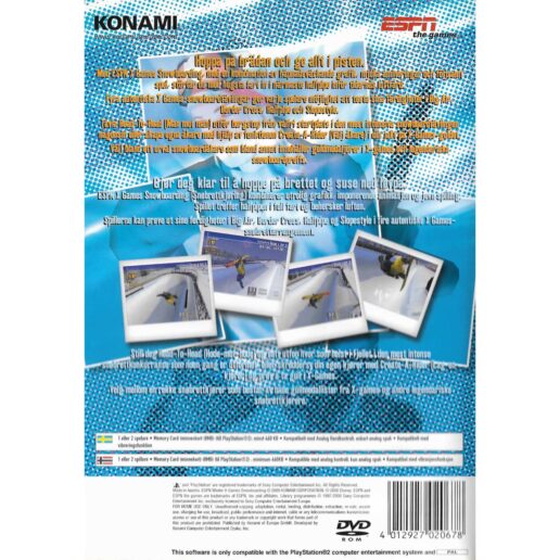 ESPN Winter X-Games Snowboarding Playstation 2 PS2 Swedish (Begagnad)