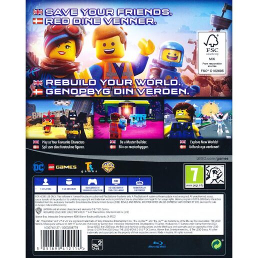 Lego The Lego Movie Videogame 2 Playstation 4