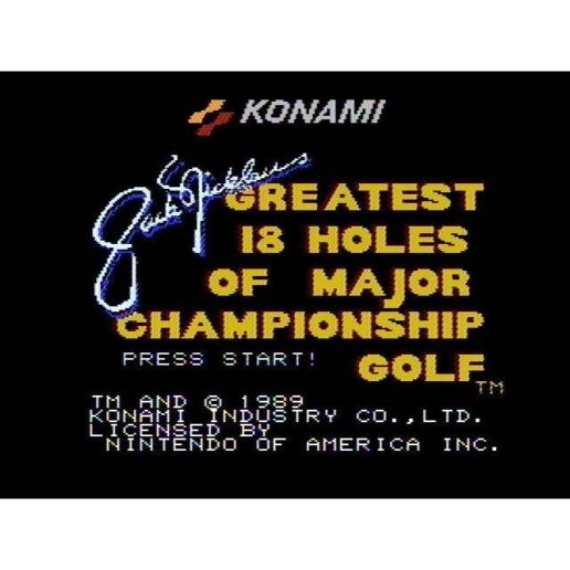 Jack Nicklaus Greatest 18 Holes of Major Championship Golf Nintendo NES DAS (Begagnad)