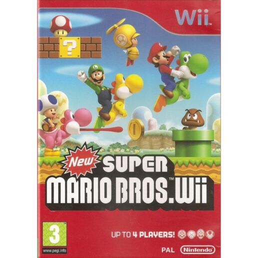 New Super Mario Bros Wii Nintendo Wii (Begagnad)