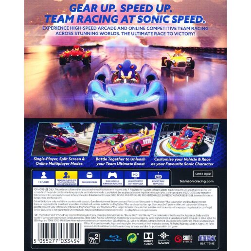 Team Sonic Racing Playstation 4