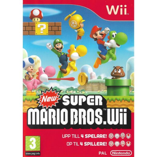 New Super Mario Bros Wii Nintendo Wii Nordic (Begagnad)
