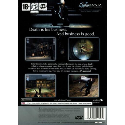 Hitman 2 Silent Assassin Playstation 2 PS2 Platinum (Begagnad)