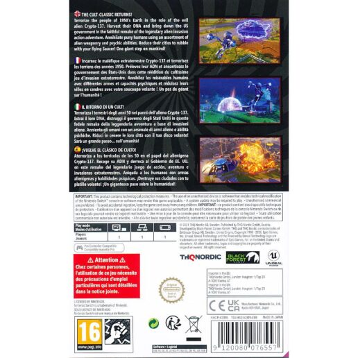 Destroy All Humans Nintendo Switch