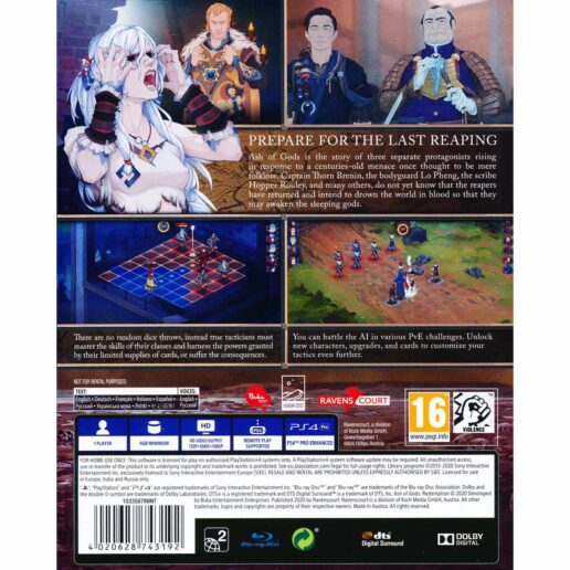 Ash of Gods Redemption Playstation 4