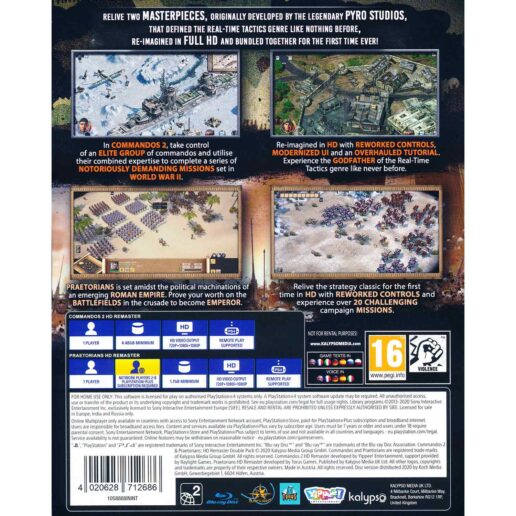 Commandos 2 & Praetorians HD Remaster Playstation 4