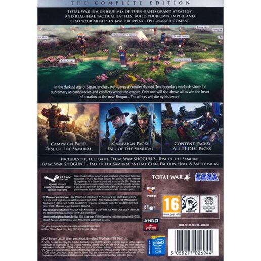 Total War Shogun 2 The Complete Edition PC