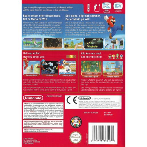 New Super Mario Bros Wii Nintendo Wii Nordic (Begagnad)
