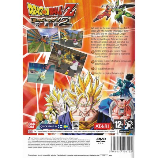 Dragonball Z Budokai 2 Playstation 2 PS2 Swedish (Begagnad)
