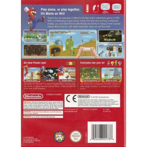 New Super Mario Bros Wii Nintendo Wii (Begagnad)