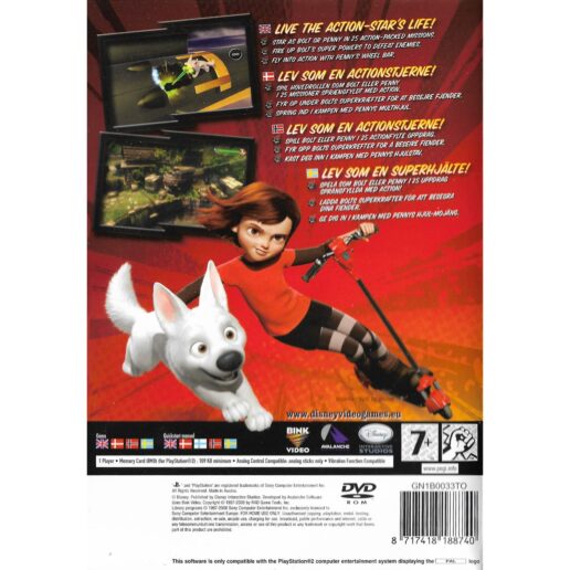 Disney Bolt Playstation 2 PS2 Nordic (Begagnad)