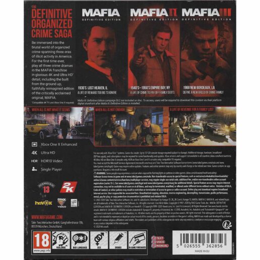 Mafia Trilogy Xbox One Xbox Series X (Begagnad)