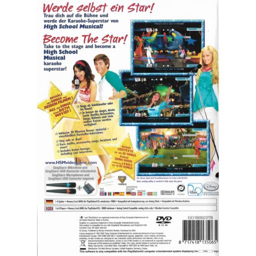 High School Musical Sing It Playstation 2 PS2 Nordic (Begagnad)