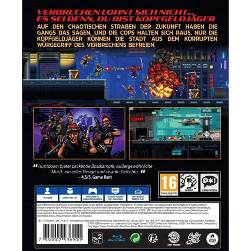 Huntdown USK Playstation 4