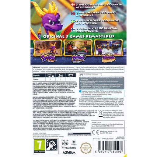 Spyro Reignited Trilogy Nintendo Switch