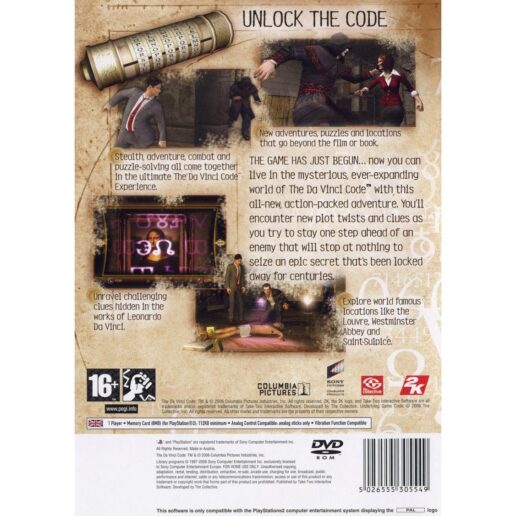 The Da Vinci Code Playstation 2 PS2 (Begagnad)