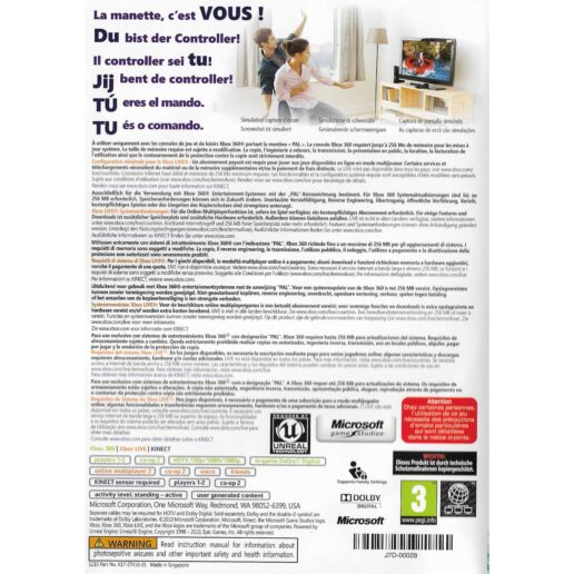 Kinect Adventures Xbox 360 Kinect (Begagnad)