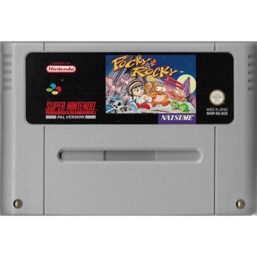 Pocky & Rocky Super Nintendo SNES SCN (Begagnad)
