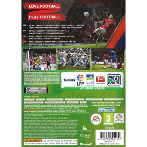 FIFA 12 Xbox 360 Nordic (Begagnad)