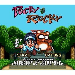 Pocky & Rocky Super Nintendo SNES SCN (Begagnad)