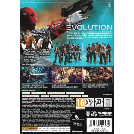 Brink Special Edition Xbox 360 (Begagnad)