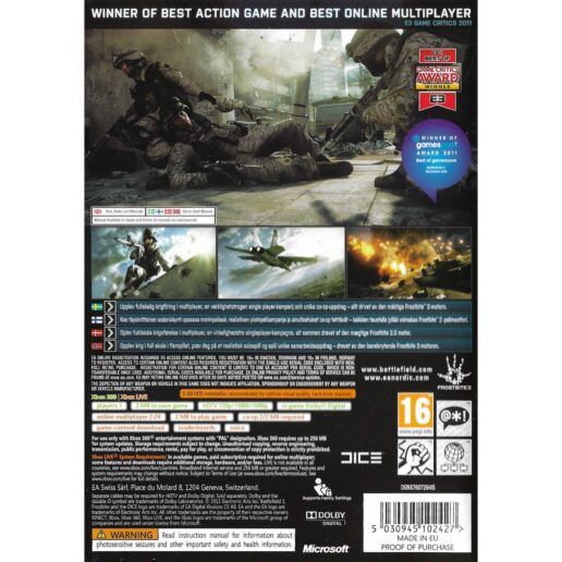 Battlefield 3 Xbox 360 Nordic (Begagnad)