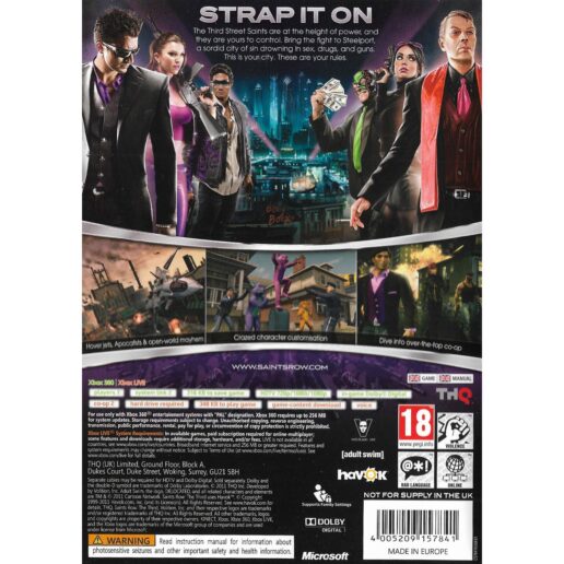 Saints Row The Third Xbox 360 (Begagnad)