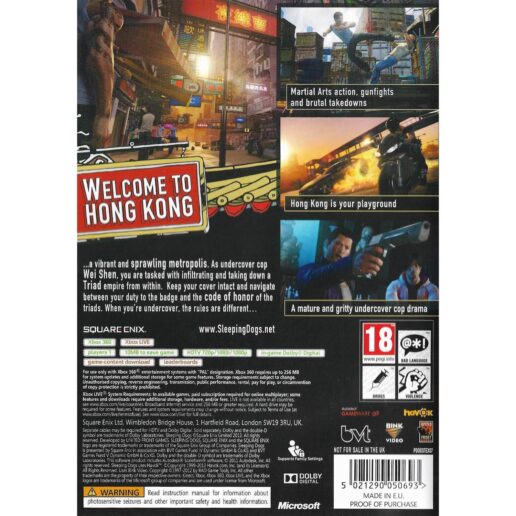 Sleeping Dogs Xbox 360 (Begagnad)