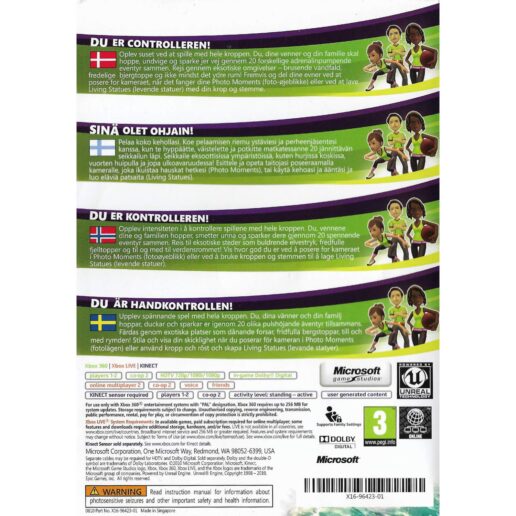 Kinect Adventures Xbox 360 Kinect Nordic (Begagnad)