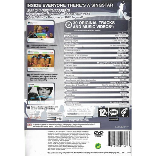 Singstar R&B Playstation 2 PS2 (Begagnad)