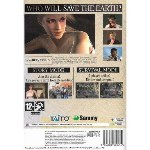 Space Invaders Invasion Day Playstation 2 PS2 Swedish (Begagnad)