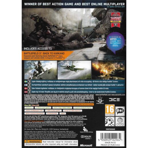 Battlefield 3 Limited Edition Xbox 360 Nordic (Begagnad)