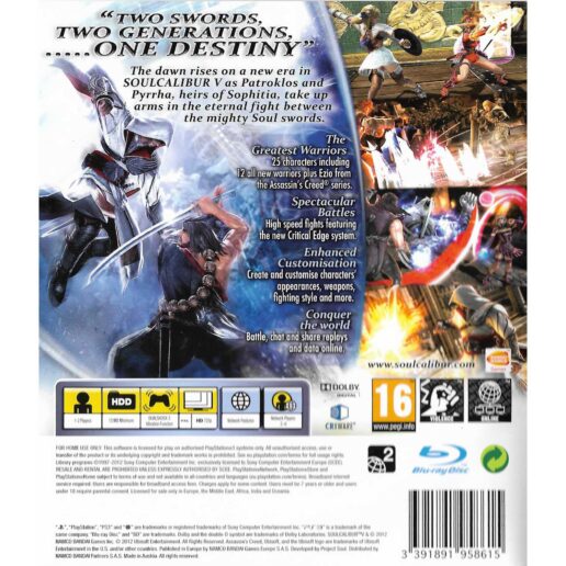 SoulCalibur V Playstation 3 PS3 (Begagnad)