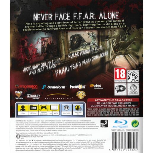 Fear 3 Playstation 3 PS3 (Begagnad)