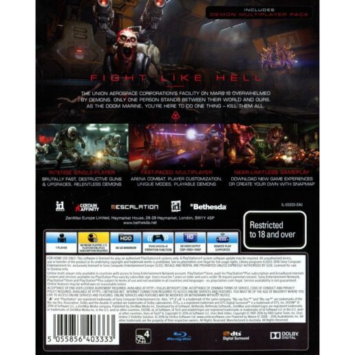 Doom Playstation 4 PS4 (Begagnad)