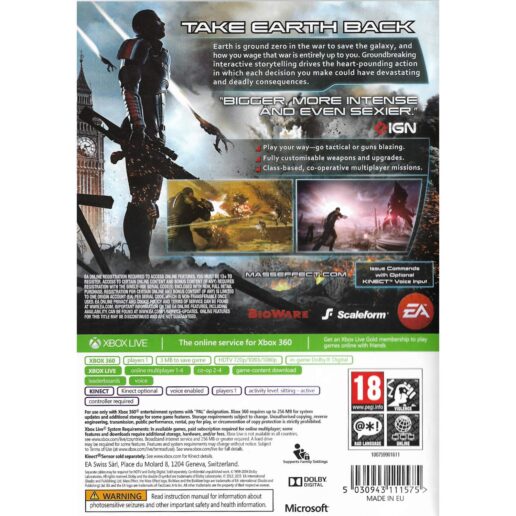 Mass Effect 3 Xbox 360 Classics (Begagnad)