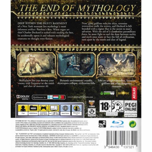 Legendary Playstation 3 PS3 (Begagnad)