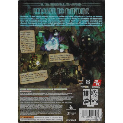 Bioshock Xbox 360 Steelbook (Begagnad)