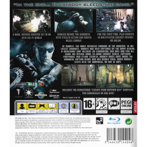 The Chronicles of Riddick Assault on Dark Athena Playstation 3 PS3 Swedish (Begagnad)