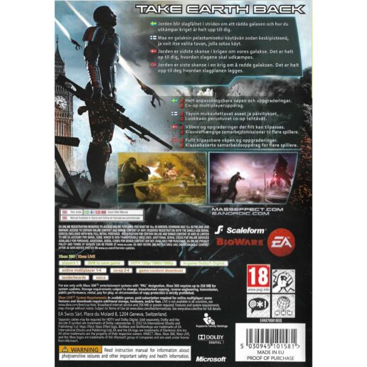 Mass Effect 3 Xbox 360 Nordic (Begagnad)