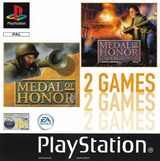 Medal of Honor & Medal of Honor Underground Playstation 1 PS1 Double Pack (Begagnad) Medal of Honor & Medal of Honor Underground Playstation 1 PS1 Double Pack (Begagnad)