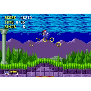 Sonic the Hedgehog Sega Mega Drive (Begagnad)