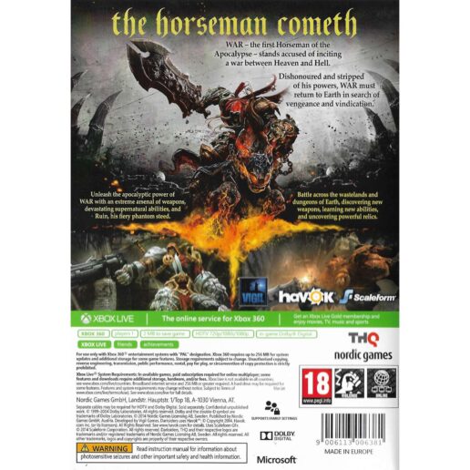 Darksiders Xbox 360 Classics (Begagnad)