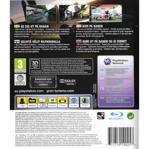 Gran Turismo 5 Playstation 3 PS3 Nordic (Begagnad)