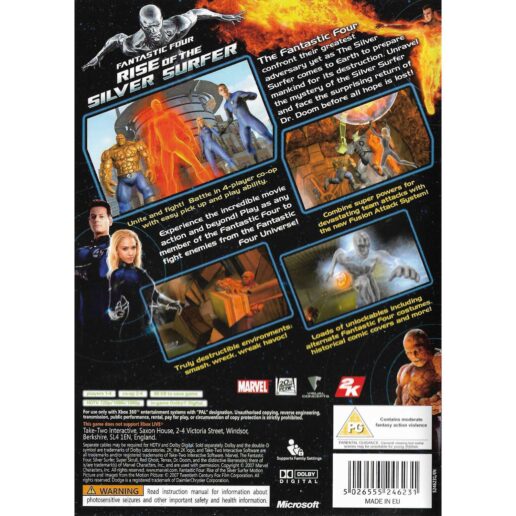 Fantastic Four Rise of the Silver Surfer Xbox 360 (Begagnad)